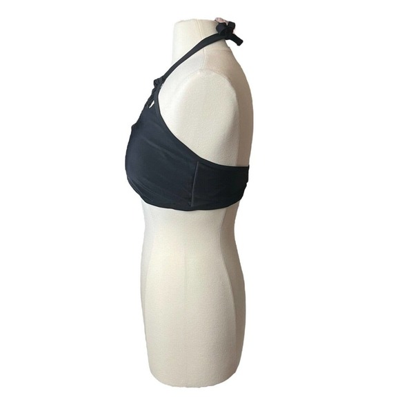 Swimsuits For All Black Macramé Bandeau Bikini Top Size Large - Picture 3 of 7